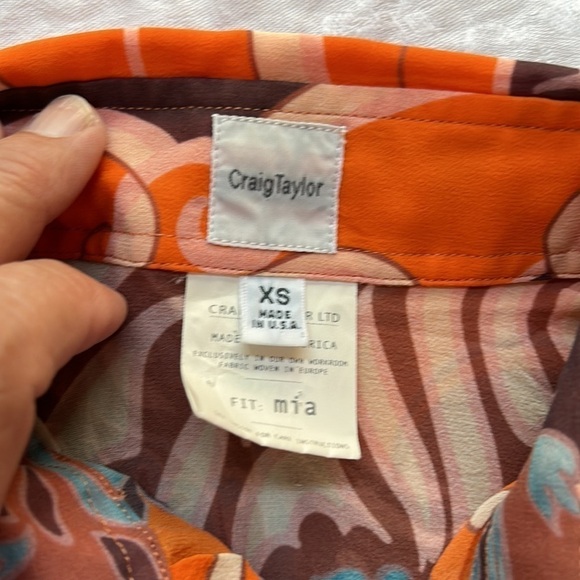 Craig Taylor Mia Paisley Silk Blouse - Picture 3 of 10